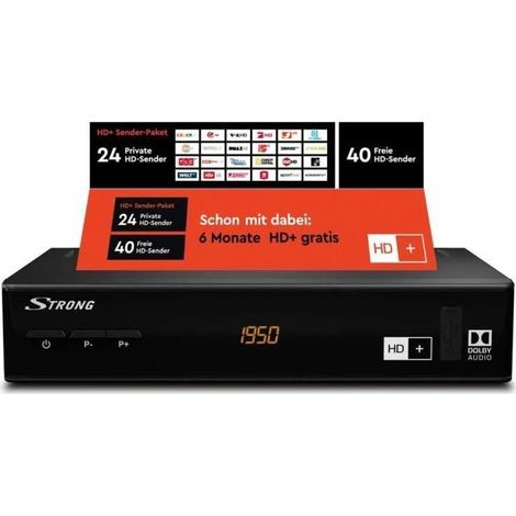 Strong SRT 7806HD Récepteur Satellite numérique–HD + Paquet sur 14.2rten einschub–dvbs2–Flux RSS et prévisions météo Via Ether[41] (1/4)