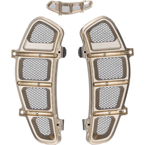 Grilles de radiateur gauche et droite pour moto Piaggio Vespa GTS250 2013-2020 (Or champagne) (1/5)