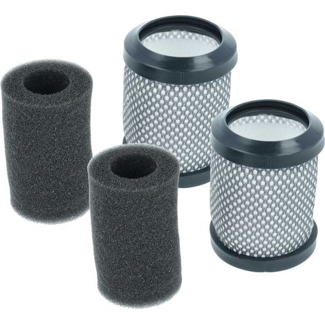vhbw 2x Filtro reemplaza Hoover T116 para aspiradora - Filtro de aire de salida, gris