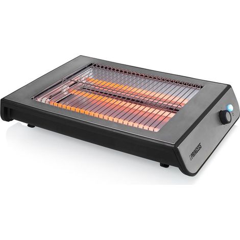 TOSTADOR HORIZONTAL PLANO INOX 900W 23,5x19,5CM (1/4)
