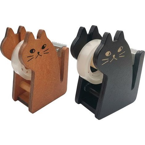 2-teiliger Klebebandhalter – Klebebandabroller – Niedlicher Katzen-Klebebandhalter (1/5)
