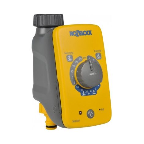 Hozelock – Programmateur arrosage électronique – Alimentation 2 piles AA – Raccords 21/26,5/33,3 mm – Fonction Water Now pour arrosage instantané (1/3)