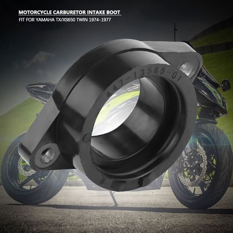 2 Embouts collecteur admission carburateur moto pour TX/XS650 Twin 1974-1977, raccord en caoutchouc, kit de 2 pièces (1/3)