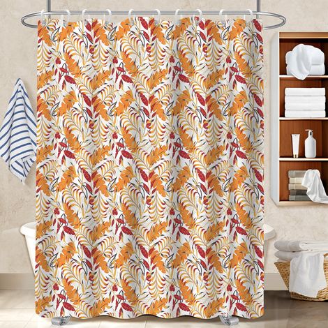 Rideau douche polyester 180x180 avec œillets voile de douche pour hôtel / airbnb (1/5)