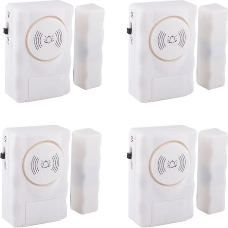 Alarme de porte et fenêtre mini 4 pièces (1/4)