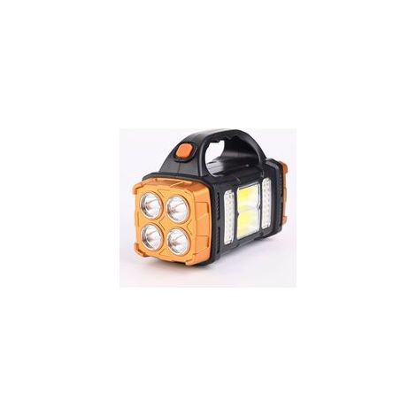 Lampe torche solaire haute luminosité : lampe de travail LED multifonctionnelle étanche, rechargeable via USB-C, (1/5)