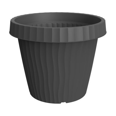 Pot de fleurs "Onda" en plastique - Gris foncé - 45L - Livraison gratuite