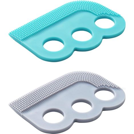 Lot de 2 brosses multifonctions pour poils d'animaux, brosses pour chiens avec manche confortable, outil efficace pour retirer les poils d'animaux à domicile-AquaForge (1/5)