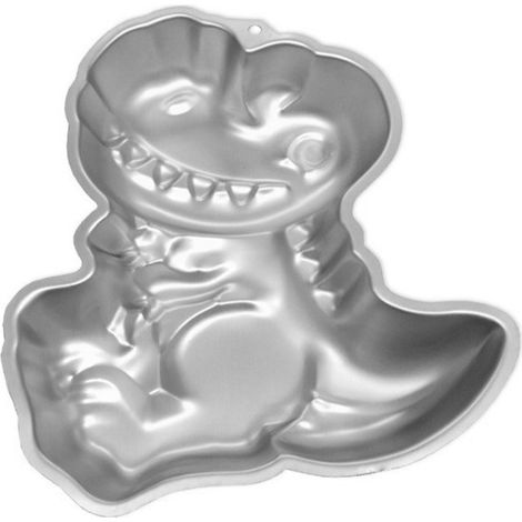 Moule à Gâteau en Forme de Dinosaure - 12,75 x 11,00 x 2,00 pouces, Anti-adhésif et Réutilisable, Idéal pour Anniversaires d'Enfants (1/5)