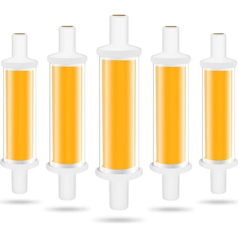 Ampoule LED R7S 78mm, 4.2W R7S LED Ampoules Équivalent 50W Lampe Halogène, Lumière Blanc Chaud 3000K 600LM COB Tube LED R7S, Non Dimmable, Angle de Faisceau 360°, Sans Scintillement (1/5)