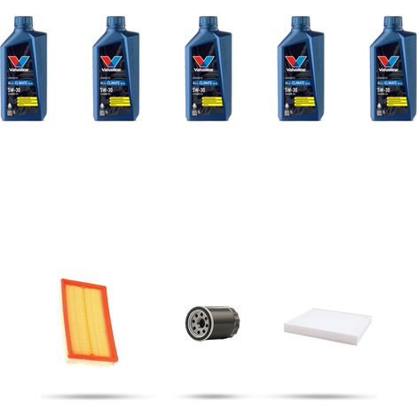 Kit tagliando 3 FILTRI e 5L OLIO compatibile con Ford Focus C-Max 1.8 88kw dal 2003 (1/5)