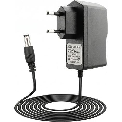 Chargeur 26V 500mA pour Aspirateur , Adaptateur Alimentation 26V Prise EU avec Câble 2m Noir, Adaptateur d'alimentation Compatible avec 100 200 500 700 800 (1/5)