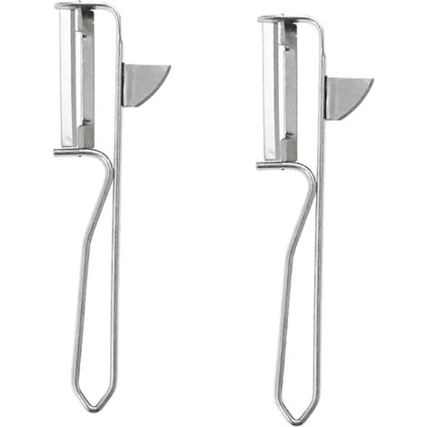 Econome Universel - Lame Pivotante en Acier Inoxydable - Pour Pommes de Terre Concombres Asperges - 15 cm x 2,6 cm - Lot de 2 (1/5)
