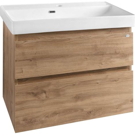 Aqualine Altair - Mobile lavabo 76x60x37 cm, rovere emporio AI388 (1/4)
