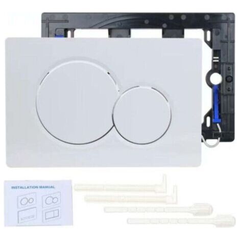 blanc Convient pour le panneau Geberit SIGMA01 bouton de réservoir d'eau caché 115.770 (1/5)