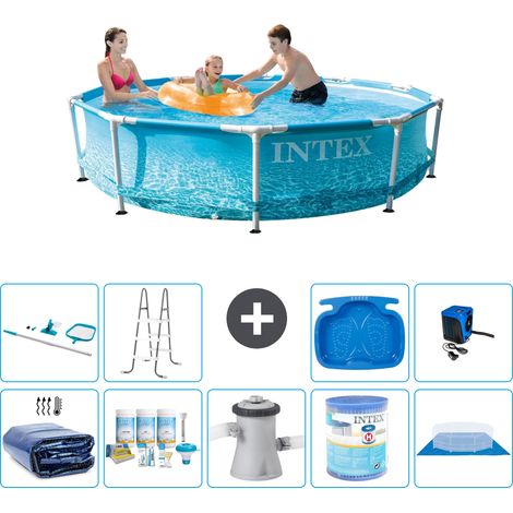 Intex Piscine Tubulaire Ronde - 305x76 cm - 10-pièces S31353 (1/5)