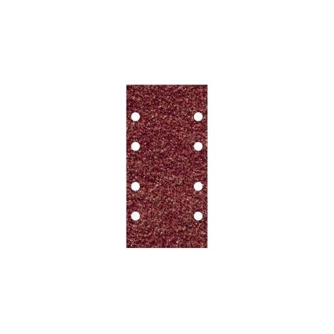 Hojas de lijar adhesivas de corindón perforadas, 93 x 185 mm, grano 80, 10 uds (1/10)
