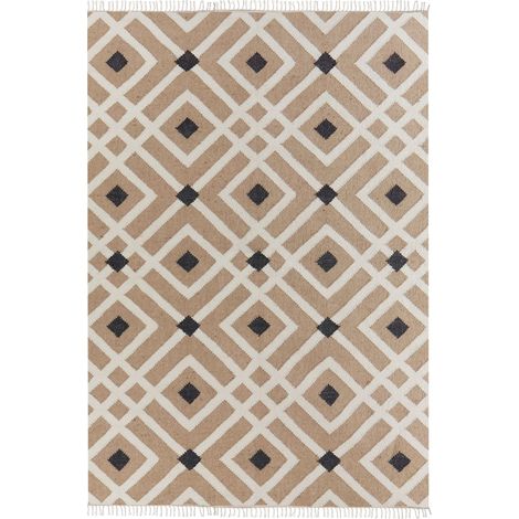 Teppich ESENCIK Beige 160 x 230 cm Jute