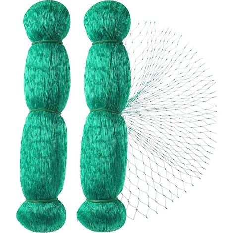 2 Pièces Filet Anti Oiseaux 10m x 4m Filets pour Jardin Protection Maille Fine Vert (1/5)