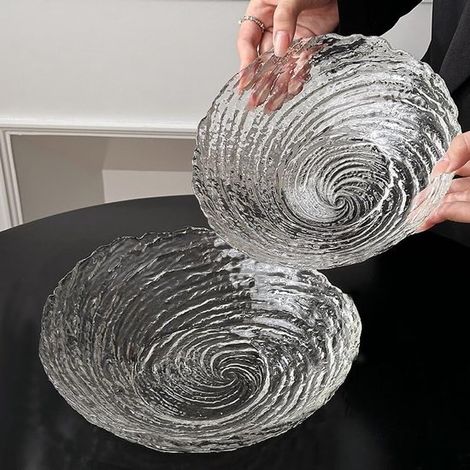 Juego de 2 cuencos redondos de vidrio templado de 20,3 cm (8 pulgadas) para mezclar ensaladas o cereales (1/4)