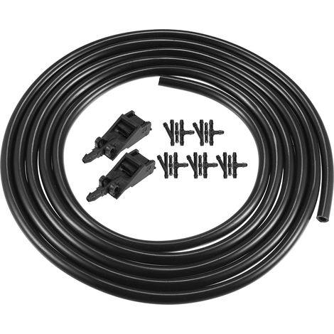 2pcs Windscreen Washer Nozzle 2.5m Hose Connectors Kit 6E0955985 (1/5)