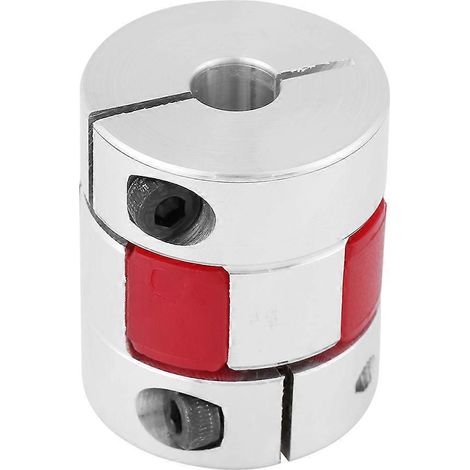 Un connecteur de couplage d'arbre en alliage d'aluminium en forme de fleur de prunier, 25 mm de diamètre, 30 mm de longueur, 7-11 mm. (1/4)