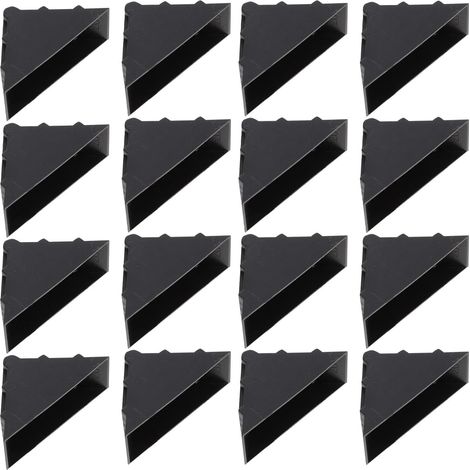 Lot de 100 protections d'angle en plastique noir 50 x 20 mm pour meubl (1/5)