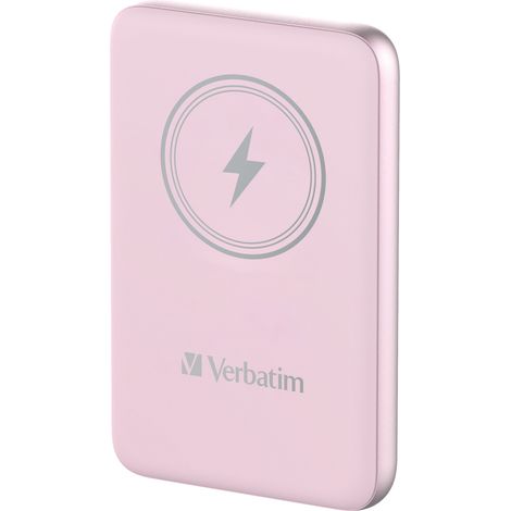 Verbatim Powerbank 10000mAh Wireless Rosa LiPo Quick Charge 3.0 MagSafe 20W (1/4)