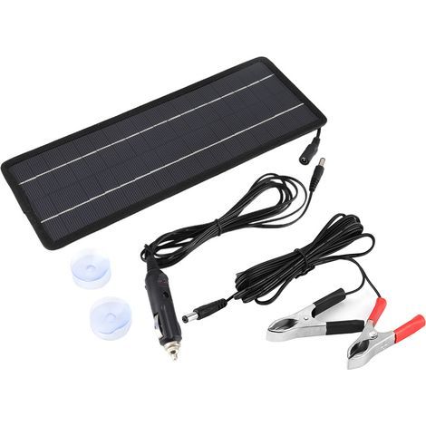 Panneau solaire 12V 4.5W Chargeur de batterie pour voiture camion bateau caravane (1/5)