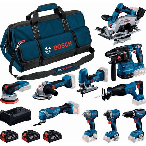 BOSCH Kit Professional 10 Werkzeuge 18V 0615A500EH