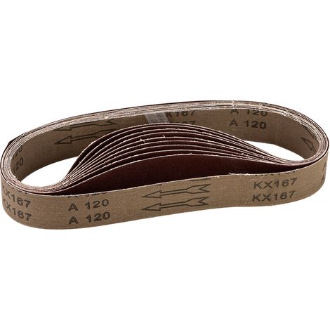 Ersatz-Schleifband 40x760mm K120 (10 Schleifbänder) für Rohrbandschleifer