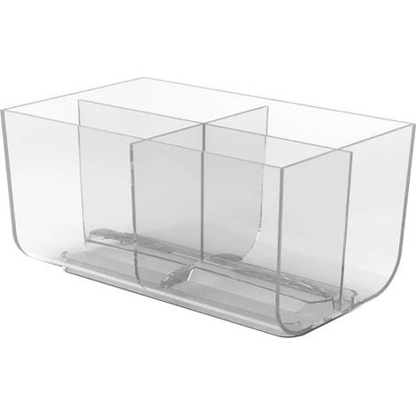 Brevetti WAF Separatore Doppio per Spumantiera Station Bowl Puro Acrilico Veroglas Trasparente