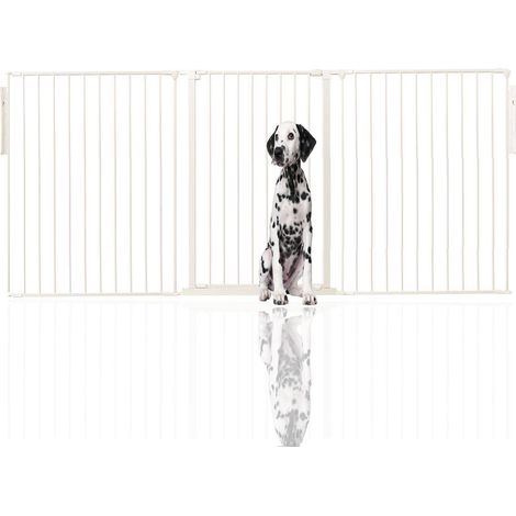 Bettacare Premium Extra Tall Multi Panel Flexible Dog Barrier, up to 226cm Wide, White, 105cm Tall