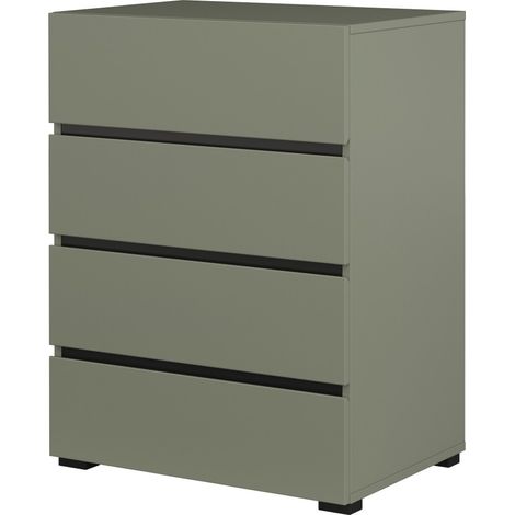 Piccolo buffet HAVANA – 4 cassetti – Verde salvia – Design moderno e compatto