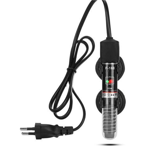 pair Réchauffeur d'aquarium Thermostat 26 °C Réchauffeur d'aquarium 50 W Tige chauffante pour aquarium Thermostat d'eau d'aquarium Contrôleur de température pour aquariums d'aquarium-Fei Yu (1/5)