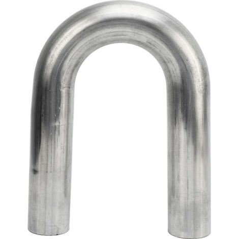 Tuyau d'échappement coudé en U à 180 degrés de 1,75 po, cintré à la mandrin, compatible avec les systèmes d'échappement universels (1/4)
