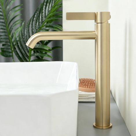Mitigeur Lavabo Salle de Bain Haut, Robinet Lavabo Vasque à Poser (1/5)