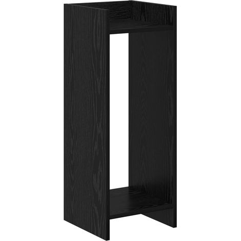 Plant Stand Black Oak 30 x 30 x 80 cm Engineered Wood vidaXL