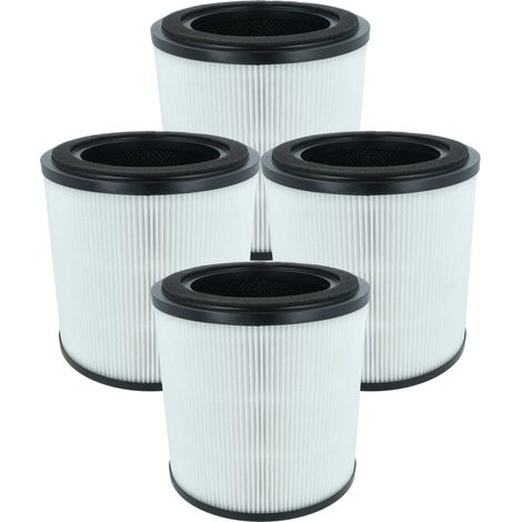 vhbw 4x Luftilter Ersatz für Bosch 4062321717995, 7733702201 für Luftreiniger - Kombifilter Vorfilter + HEPA + Aktivkohle