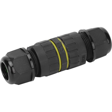 Connecteur étanche pour câble électrique tripolaire extérieur M16-3P IP68 0,51,5 mm² 7‑10 mm