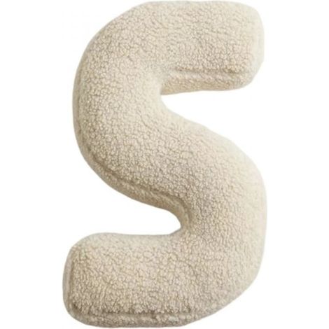 Coussin Décoratif avec Lettre Initiale - 40x40 cm - Pour Chambre d'Enfant, Décoration Intérieure, Cadeau Bébé - 1 Pièce (1/5)