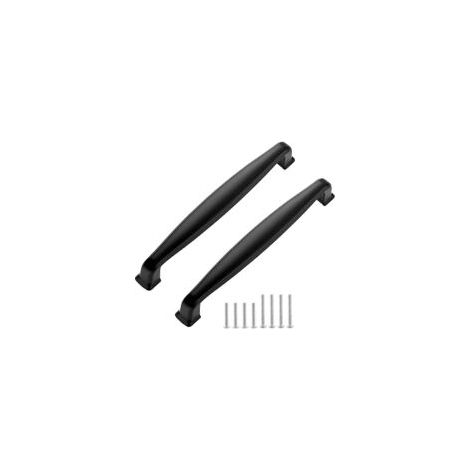 Packung mit 12 Küchenschrankgriffen, schwarze Schubladengriffe (12 Stück, 96 mm Mittelloch)- Crezuo (1/4)