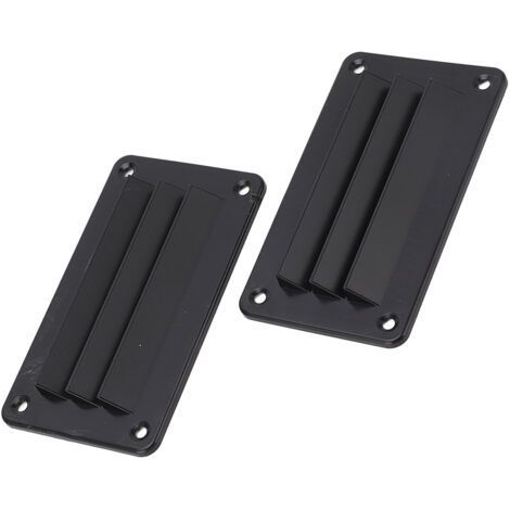 2pcs RV Ventilation Louver Professional Bathroom Office Outlet Grille Louver for Boat Yacht Home Black (1/5)