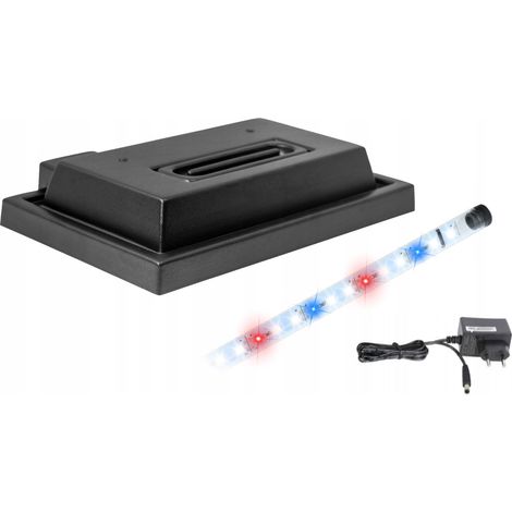Aquariumabdeckung 40x25 schwarz + Spectrum 5630 LED-Beleuchtung (1/5)