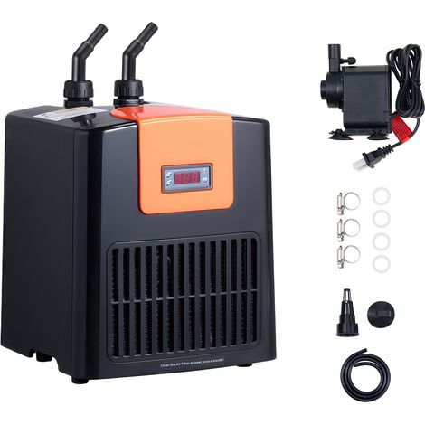 Mophorn Refroidisseur et Chauffage pour Aquarium 200 L, équipé d'une Pompe à Eau Puissante, Compresseur, Évaporateur en Titane, et Accessoires Inclus, Idéal pour un Refroidissement Efficace des (1/5)