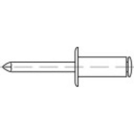 [NEUWERTIG] B-Ware Toolcraft Blindniete Niet Aluminium Stahl 250 Stück 6 Mm X 16 Mm Offene Niete