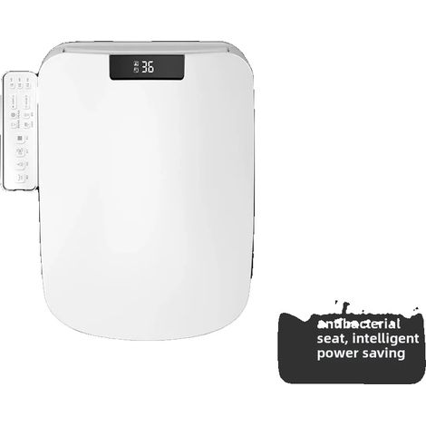 Siège de toilette électrique, chauffage instantané, fonction auto-nettoyante, Pas d'ouverture automatique A, 220V-230V, Prise EU (1/2)