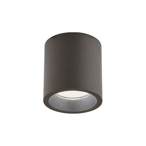 Lampe de plafond en aluminium moulé sous pression avec diffuseur en verre transparent, 40W, 4240 lumens, lumière chaude corten (1/4)