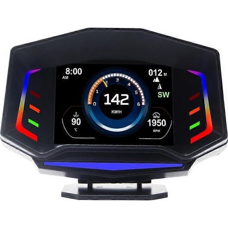 Système d'alarme automatique avec GPS, OBD2 et modèle de pente, avertisseur de survitesse et projecteur de pare-brise (1/5)