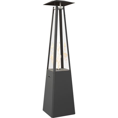 Gasheizstrahler Umbrella Stahl schwarz 12kW Set (1/5)